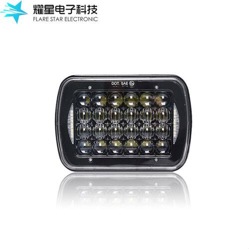 7寸方车灯M 卡车 越野车大灯透镜5X7方灯 85W方形前大灯
