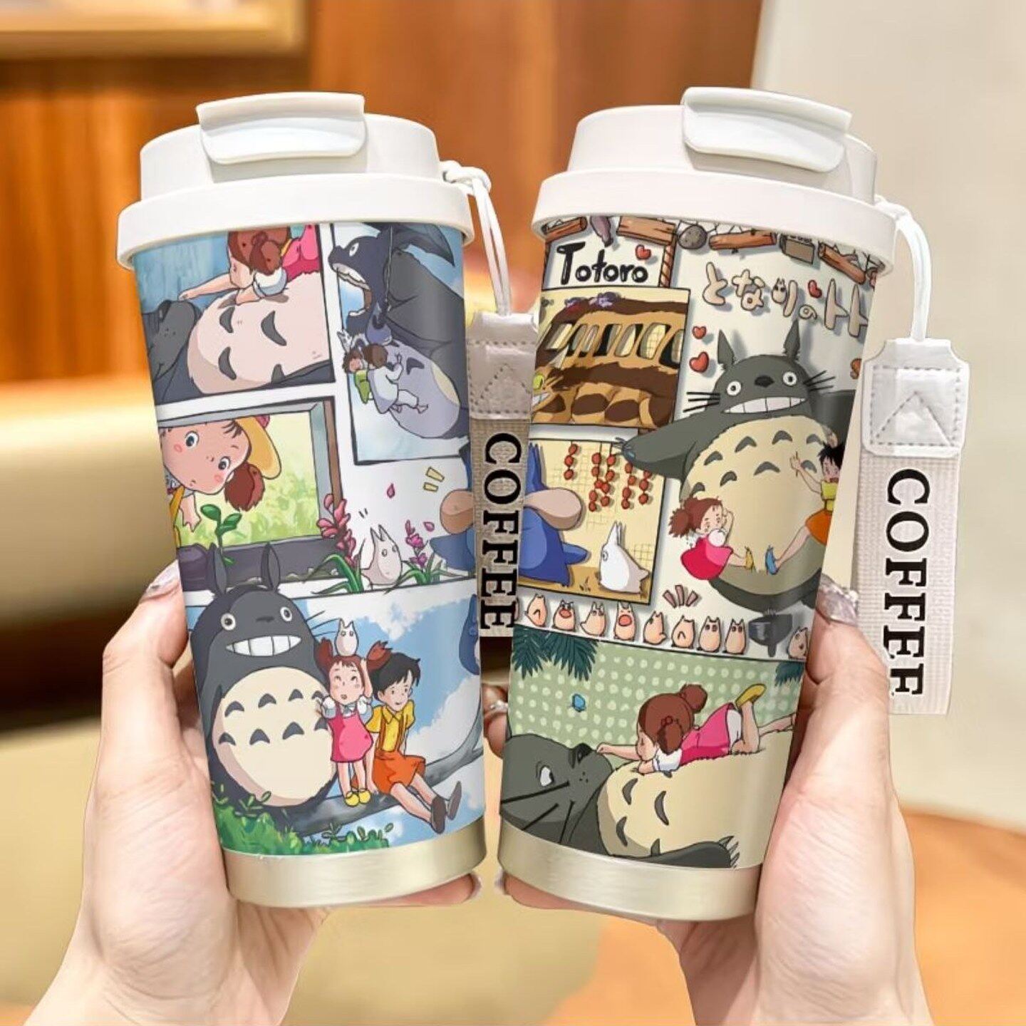 动漫龙猫插画保温杯316不