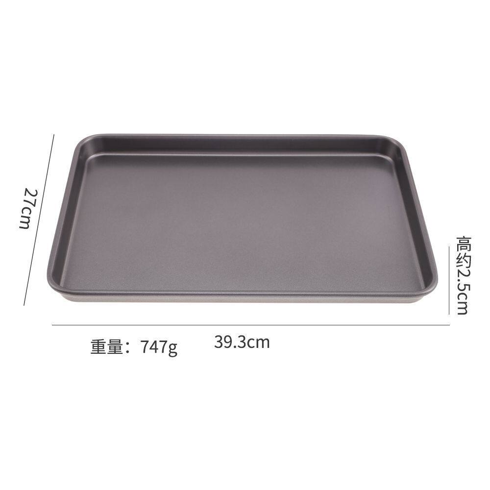 商用烘焙月饼面包饼干托盘不粘烤盘加高加厚长方形烘焙通用烤盘