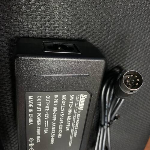 阿尔特12V10A电源适配器MW122KA1223F52圆口8针充电器线12V9A8针