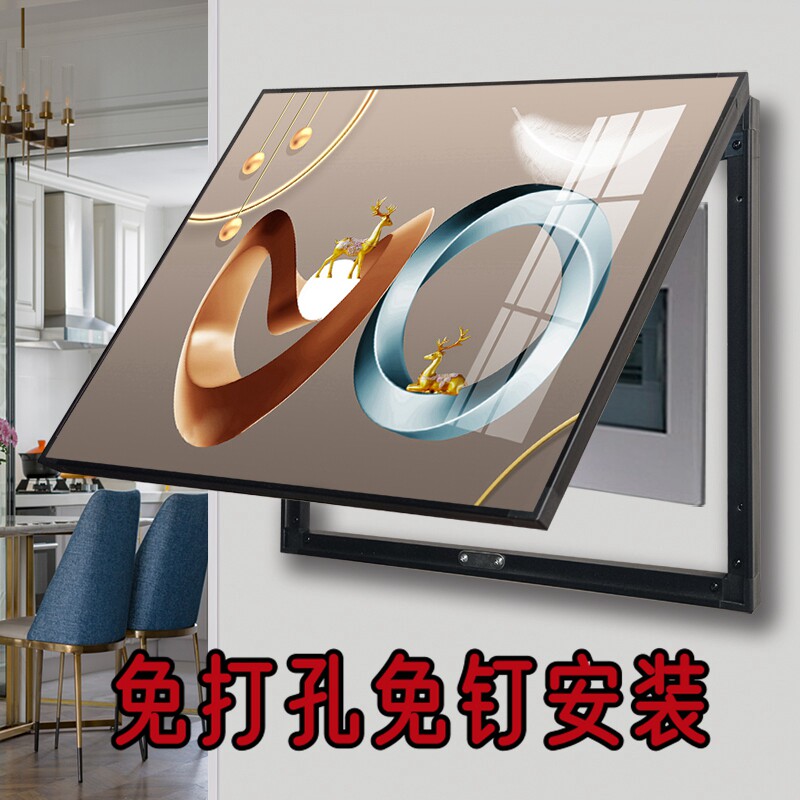 抽象电表箱装饰画遮挡电闸电盒子配电箱创意轻奢挂画精简几何艺术