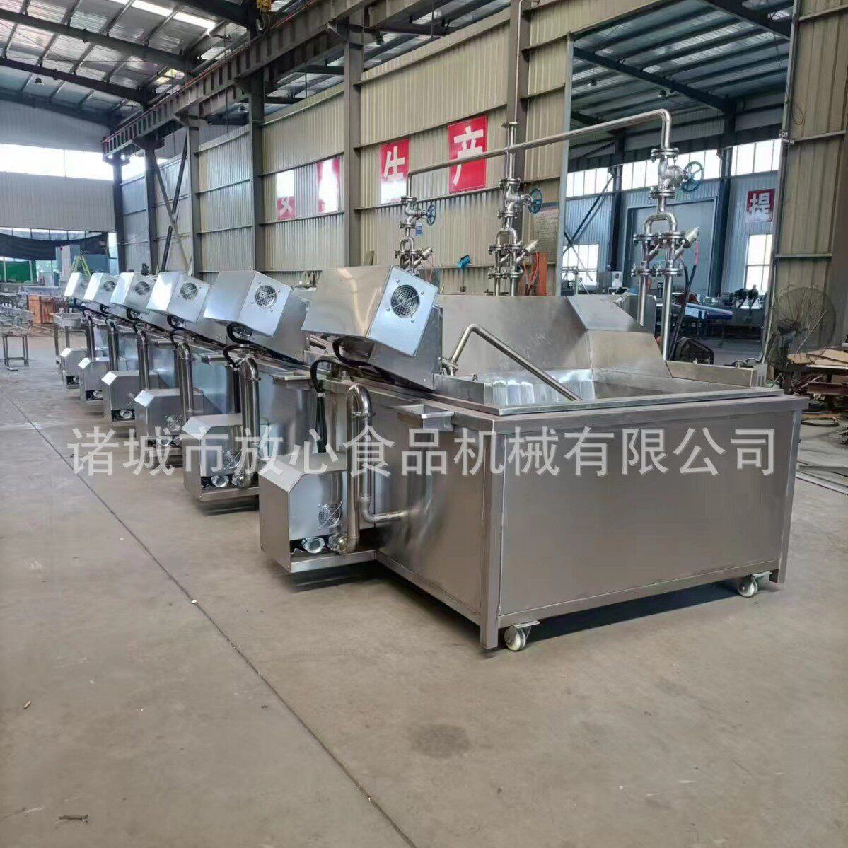 不锈钢蒸煮冷却六连锅大型商用米线米粉宽粉蒸煮冷却六连锅SUS304