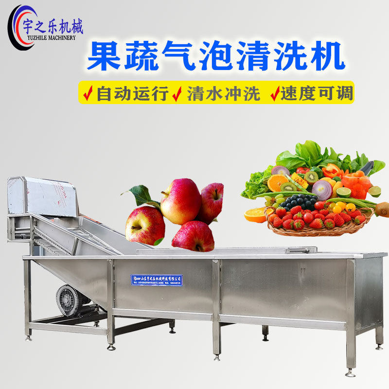 气泡果蔬清洗机韭菜菠菜东北酸菜喷淋式清洗机工业气泡洗菜机