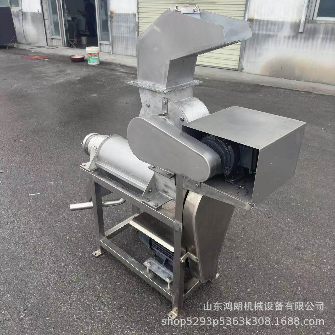 青柑榨汁机时产500公斤椰肉粉碎脱汁机不锈钢柠檬压榨脱汁机