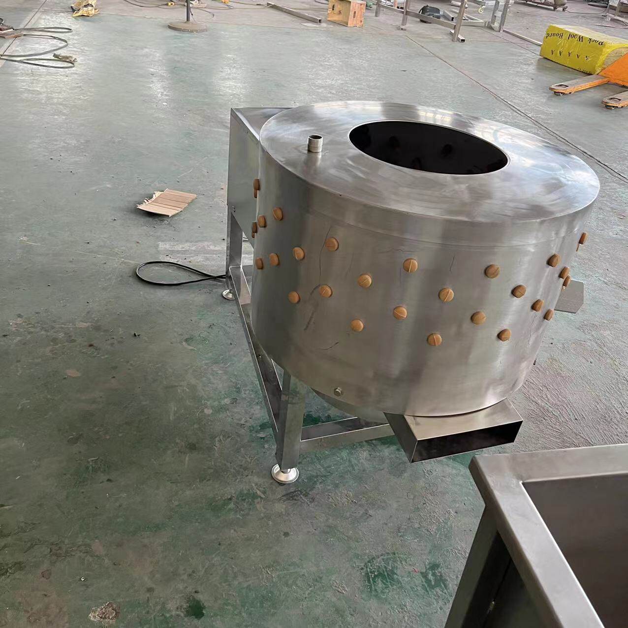 家禽脱毛机圆筒机爪去黄皮机不锈钢鸡内胗打油机脱毛鸡肉高效
