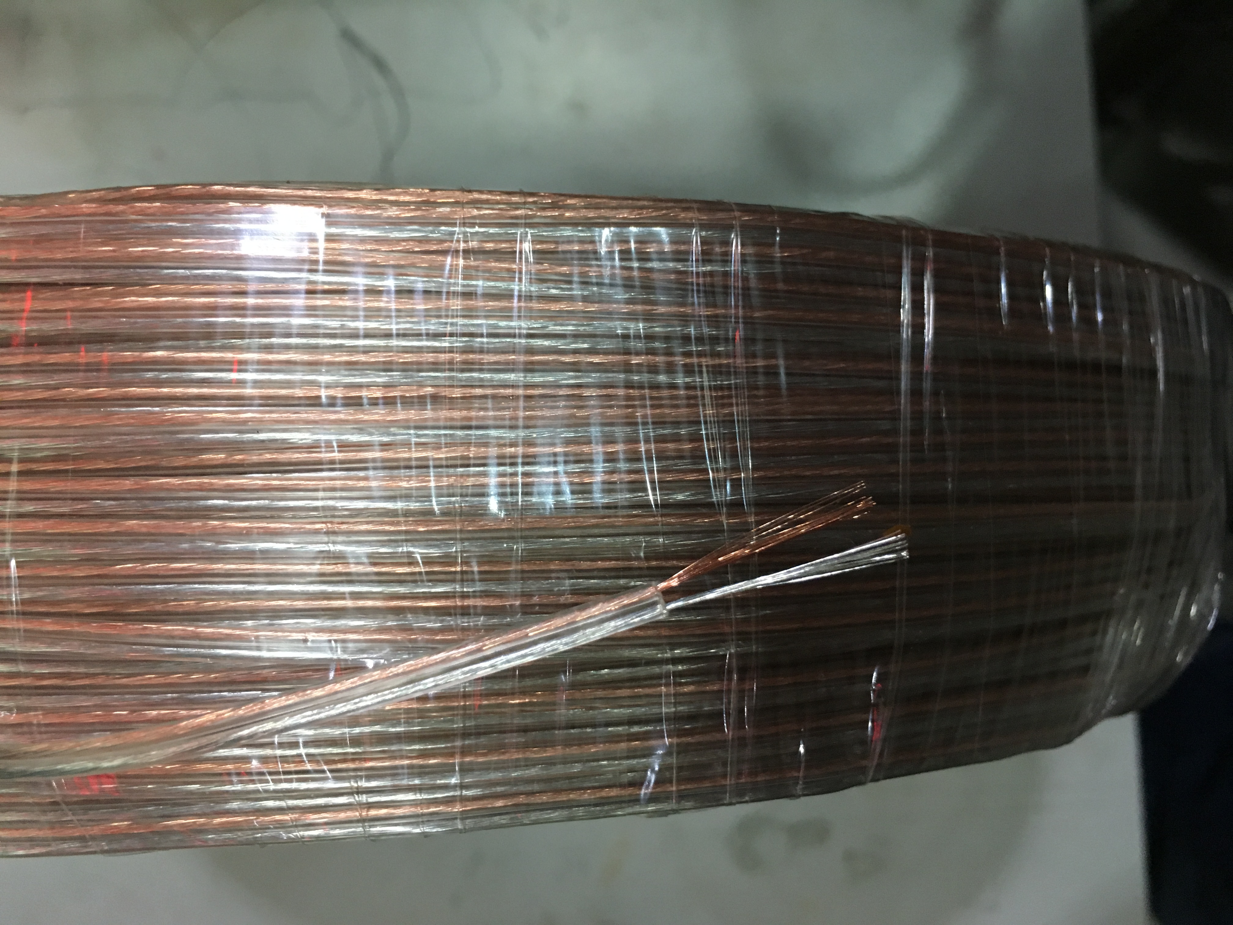 2468-22AWG电线17芯透明并线 LED模组线灯串线 外径1.6*3.2电源线