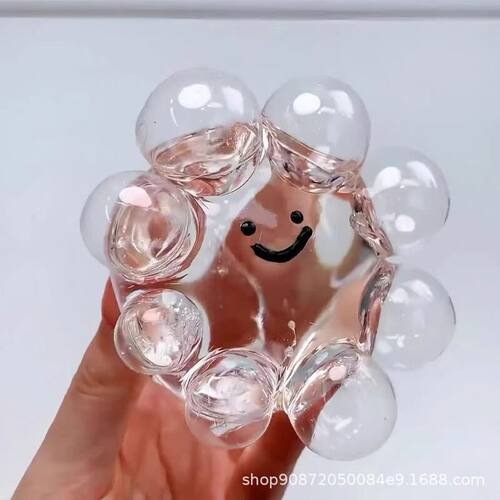 水晶球自制打泡泡捏捏抖音同款解压泄愤玩具打气泡泡慢回弹捏捏乐