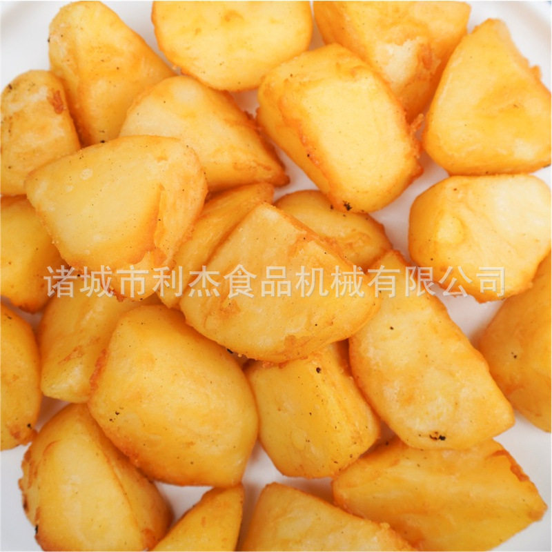 裹粉薯块油炸生产线脆片薯块油炸锅网红小吃锅巴土豆油炸机设备