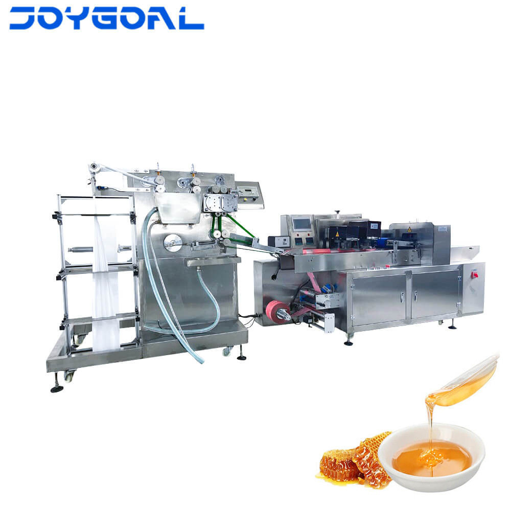 定制下走膜枕式包装机蜂蜜勺子牙刷头湿巾餐具月饼咖啡胶囊包装机
