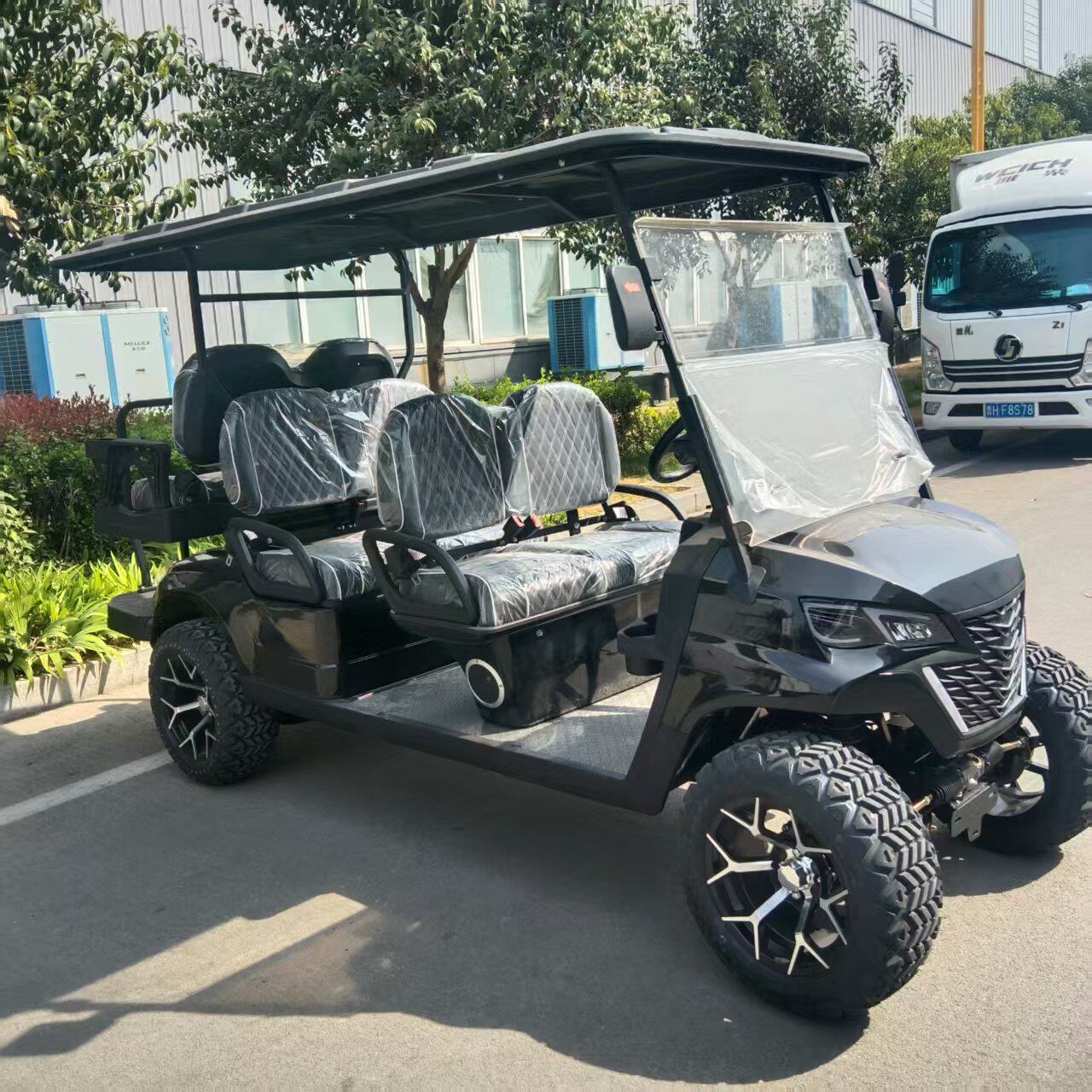 源头工厂六座高尔夫球价格新能源高尔夫球场接待车电动观光车