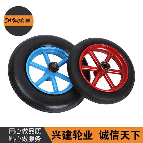 厂家直供防爆防扎实心轮胎 橡胶轮载重脚轮推车工业轮 悦环实心轮
