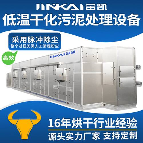 全自动酸洗污泥处理设备大型低温干化污泥处理设备价格 污泥烘干