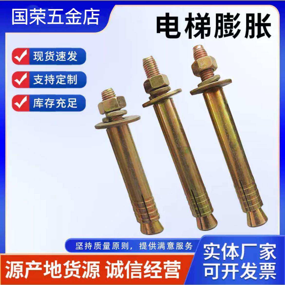 国标电梯专用膨胀螺栓壁虎螺丝加重加厚型拉爆金属锚栓8M10M12