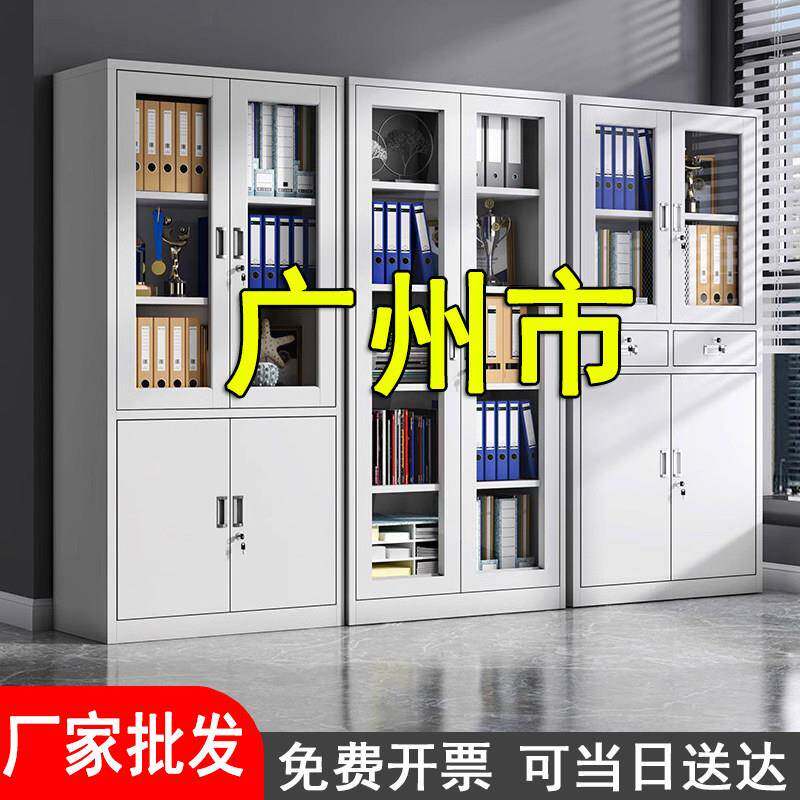 广州市文件柜铁皮柜钢制档案柜办公室资料柜财务凭证带锁储物柜子