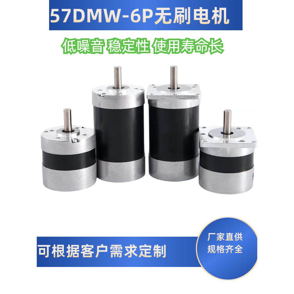 57Dmw电机低噪音高转矩无刷电机工业微电机12V-24V电源可定制