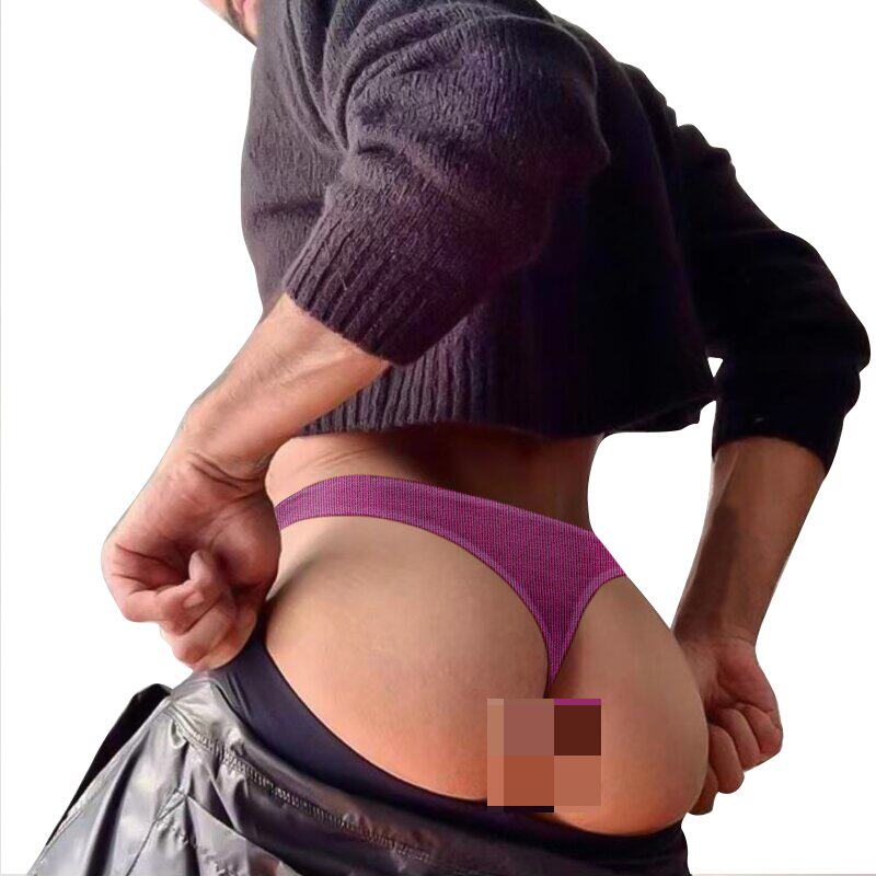 性感男士低腰提臀U凸丁字裤