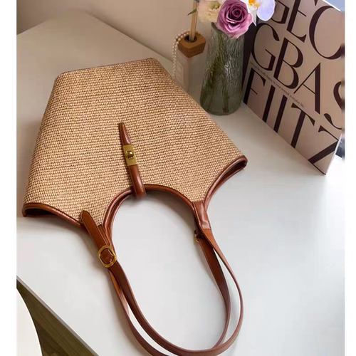 草包编织包草编包包托特包海边沙滩包拉菲草2025新款单肩包大包女