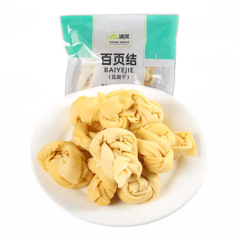 清美百页结150g袋装豆腐皮薄百叶炖肉新鲜豆制品素食斋菜顺丰包邮