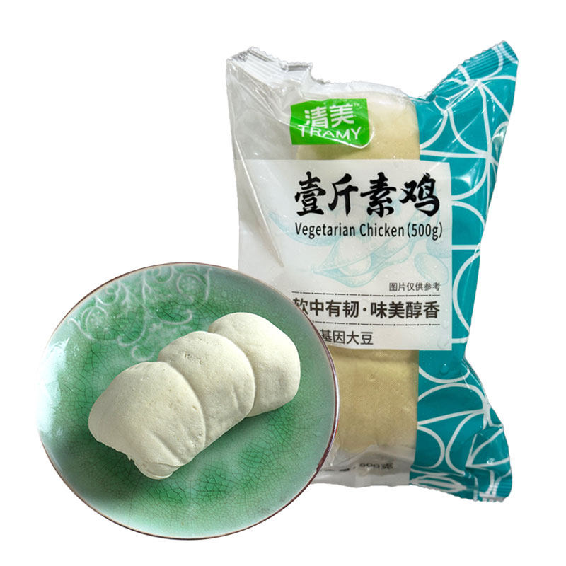 清美1斤素鸡500g豆腐干豆制品新鲜纯素大豆腐卷素肉手工商用寺庙