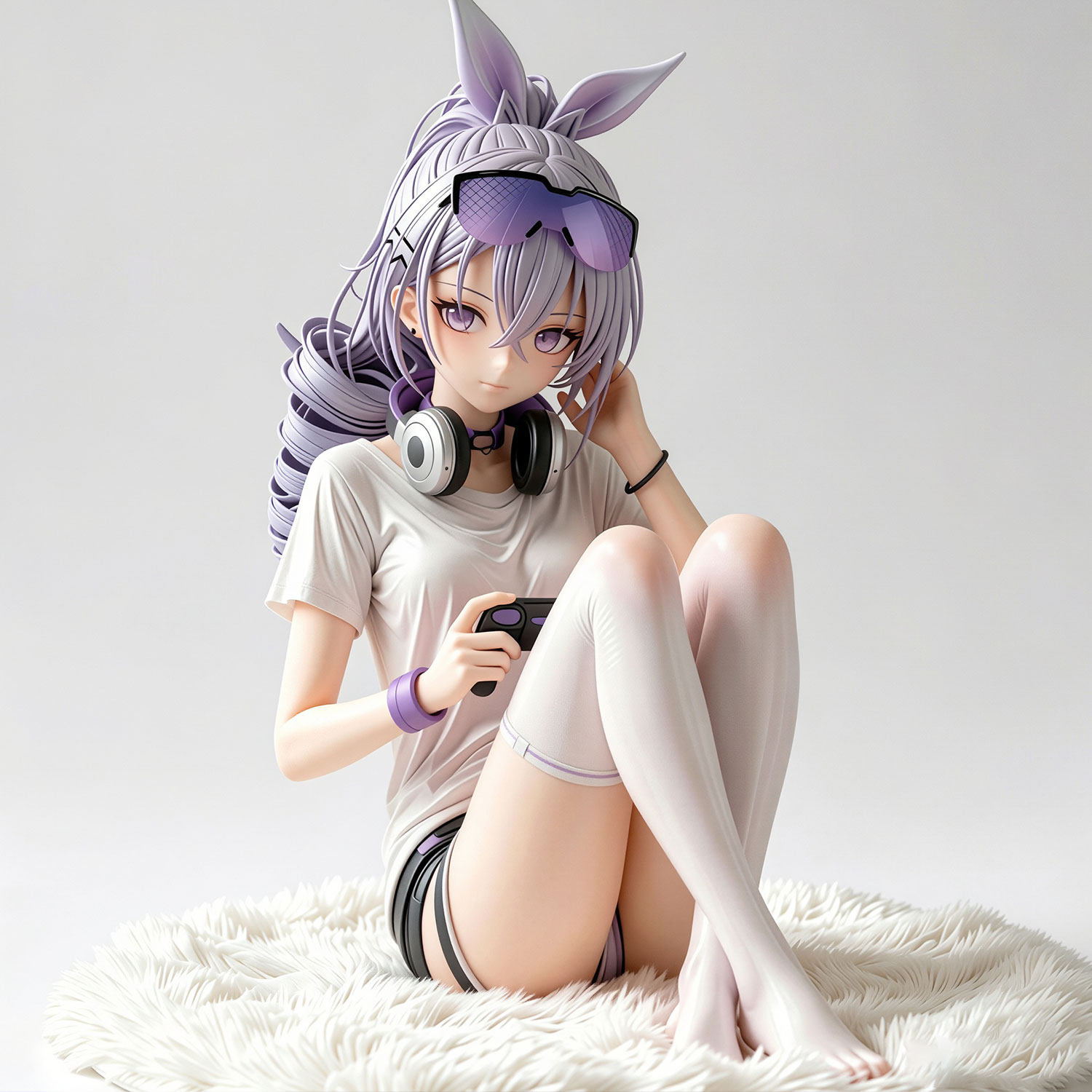 thumbnail for [Full Payment] Seated Silver Wolf 13CM Honkai Honkai Star Rail Anime Figurine Trendy Toy Model Gift Merchandise