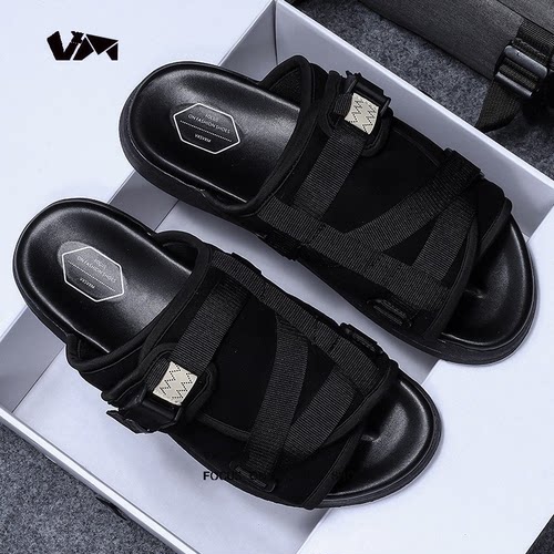 CHRISTO  VISVIM拖鞋男潮外出男士防滑情侣一字拖休闲沙滩凉鞋女