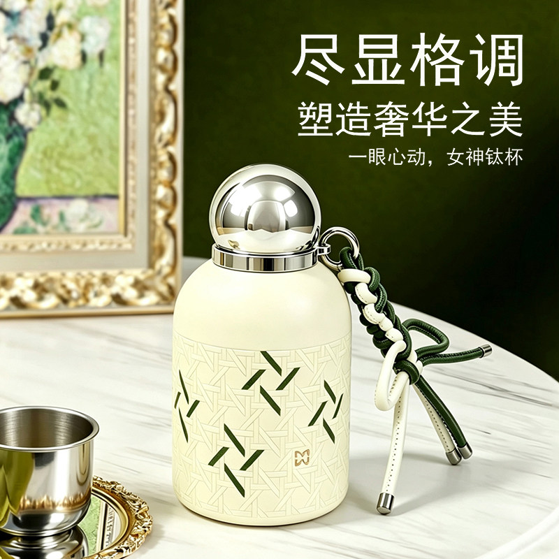 DM钛杯纯钛保温杯小巧便携水杯子