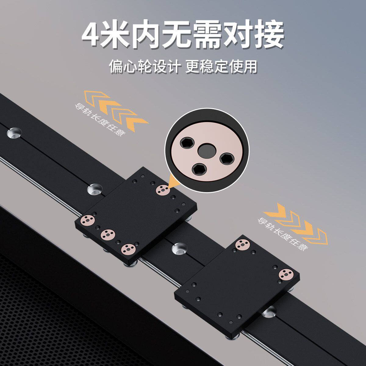 直线导轨 外置双轴心 WGR 50-100木工机械滚轮滑块光轴铝型材滑轨