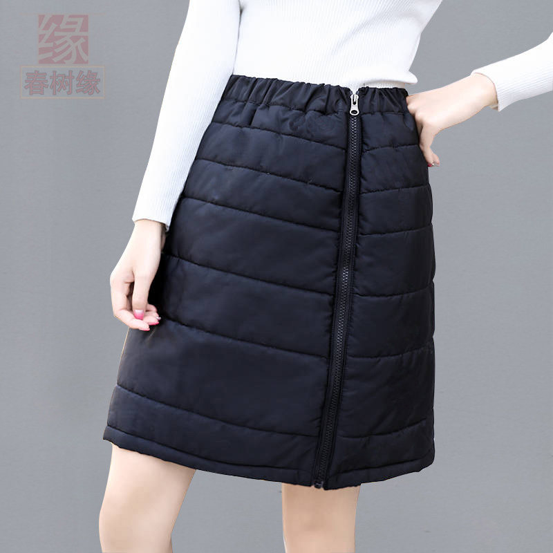 春树缘加厚保暖A字短裙