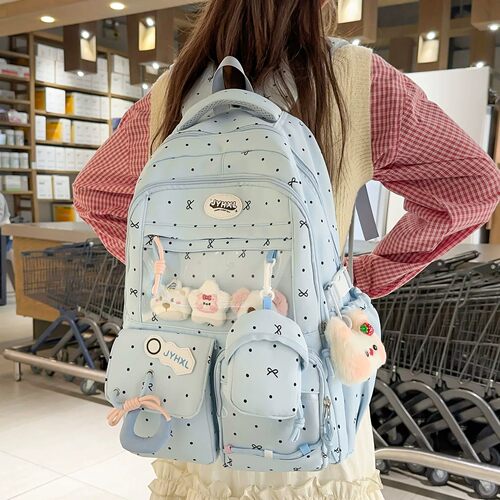 儿童痛包书包初中生女小学生高颜值轻便背包高中生减负护脊双肩包