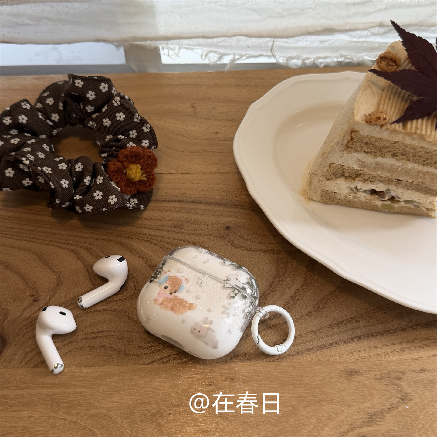 韩系ins雪花小鹿耳机壳