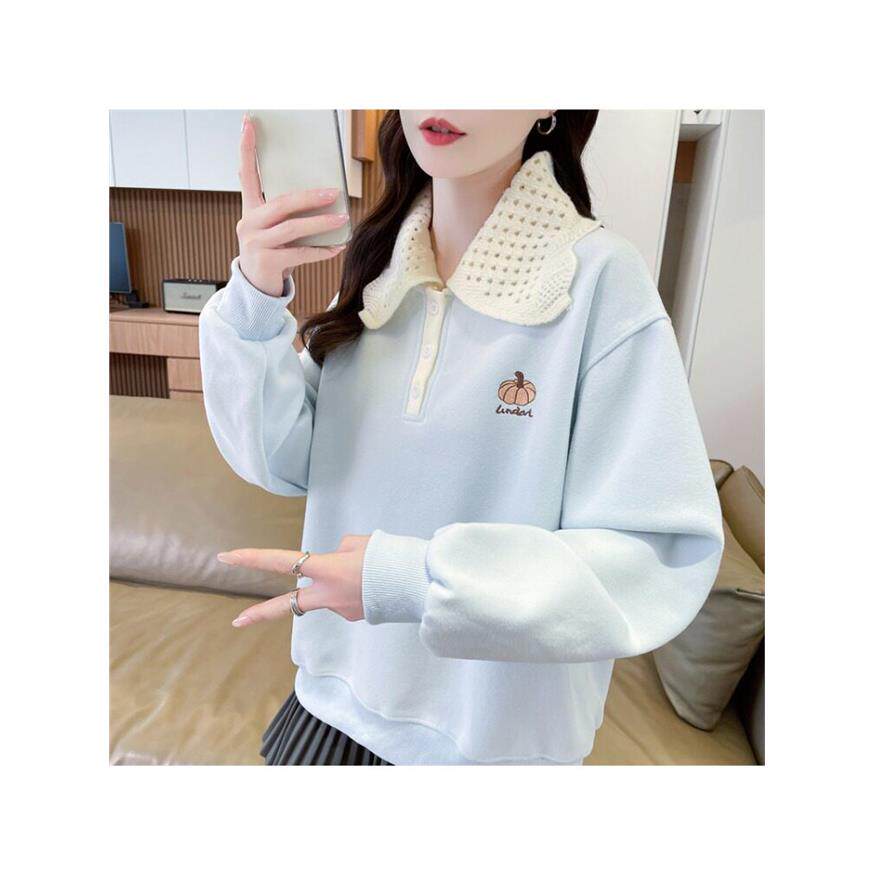 实拍6857卫衣女秋冬新款