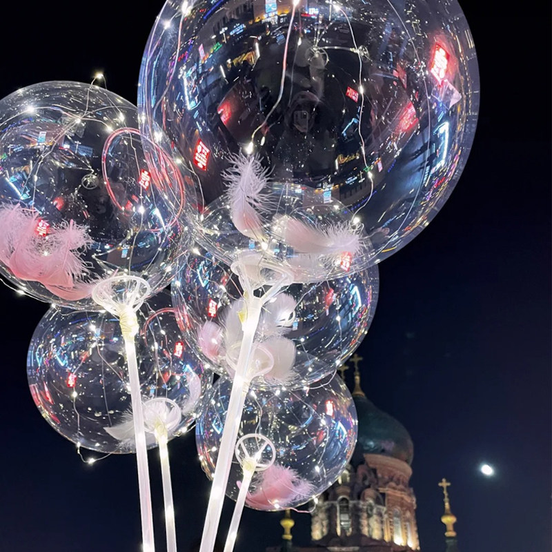 网红波波球飞天啵啵气球20寸24寸花束透明结婚生日装饰摆摊批发,节庆用品/礼品,气球,淘宝优惠券,粉丝福利购,淘宝优惠卷