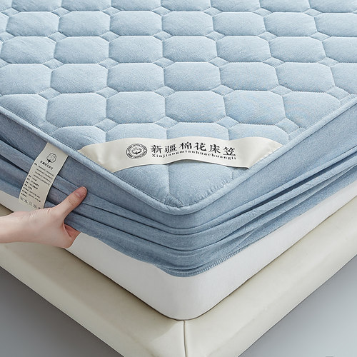 A类里外全棉床笠夹棉加厚床罩