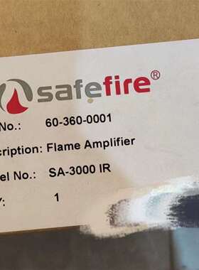 {议价}美国西斐Safefire火焰放大器，型号SA-3000