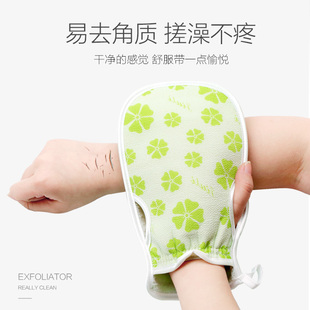 久丽竹纤维不伤肤去角质搓泥搓背澡巾3件套装