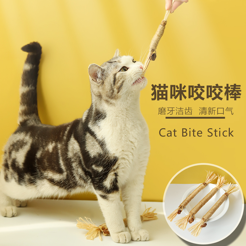 猫玩具木天蓼猫薄荷磨牙棒