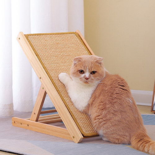 布鲁仕猫咪玩具实木抓板