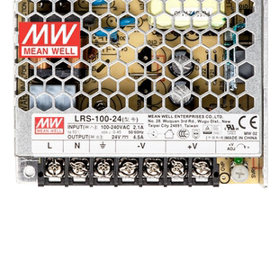 明纬24V电源100W LRS-100-24 直流开关稳压220V转24VDC台湾品牌
