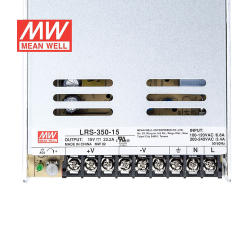 明纬15V电源350W LRS-350-15 直流开关稳压220V转15VDC台湾品牌