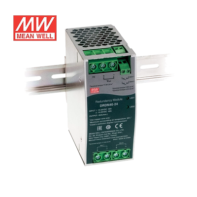 明纬12V DRDN40-12 9~14VDC 40A左右超薄宽度导轨型冗余模块台湾