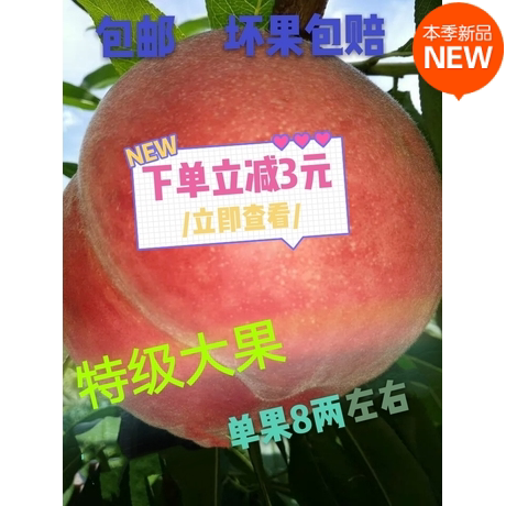 特级辽宁艳红桃礼盒装
