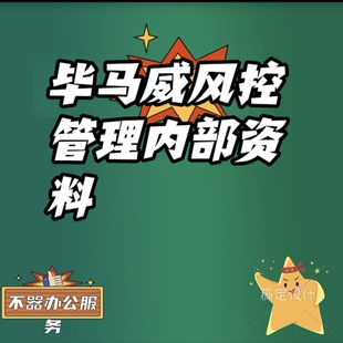 四大毕马威风控商业银行保险公司风控管理税务内控内部资料