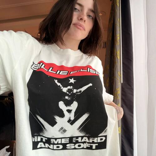 Billie Eilish HIT ME HARD AND SOFT LIVE IN 3D JUMP 短袖T恤女