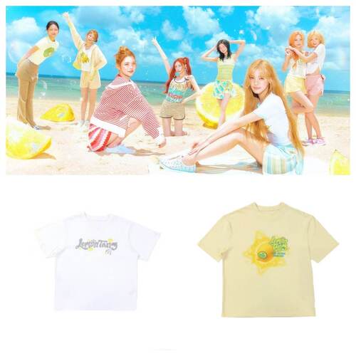 Hearts2Hearts The 2nd Mini Album 首尔快闪周边同款印花短袖T恤