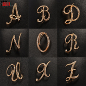 百搭小饰品 服装 英文字母胸针女个性 衣服配饰外套大衣固定别针时尚