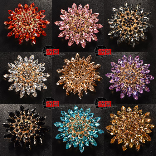 日韩水晶饰品胸针固定亚克力大气