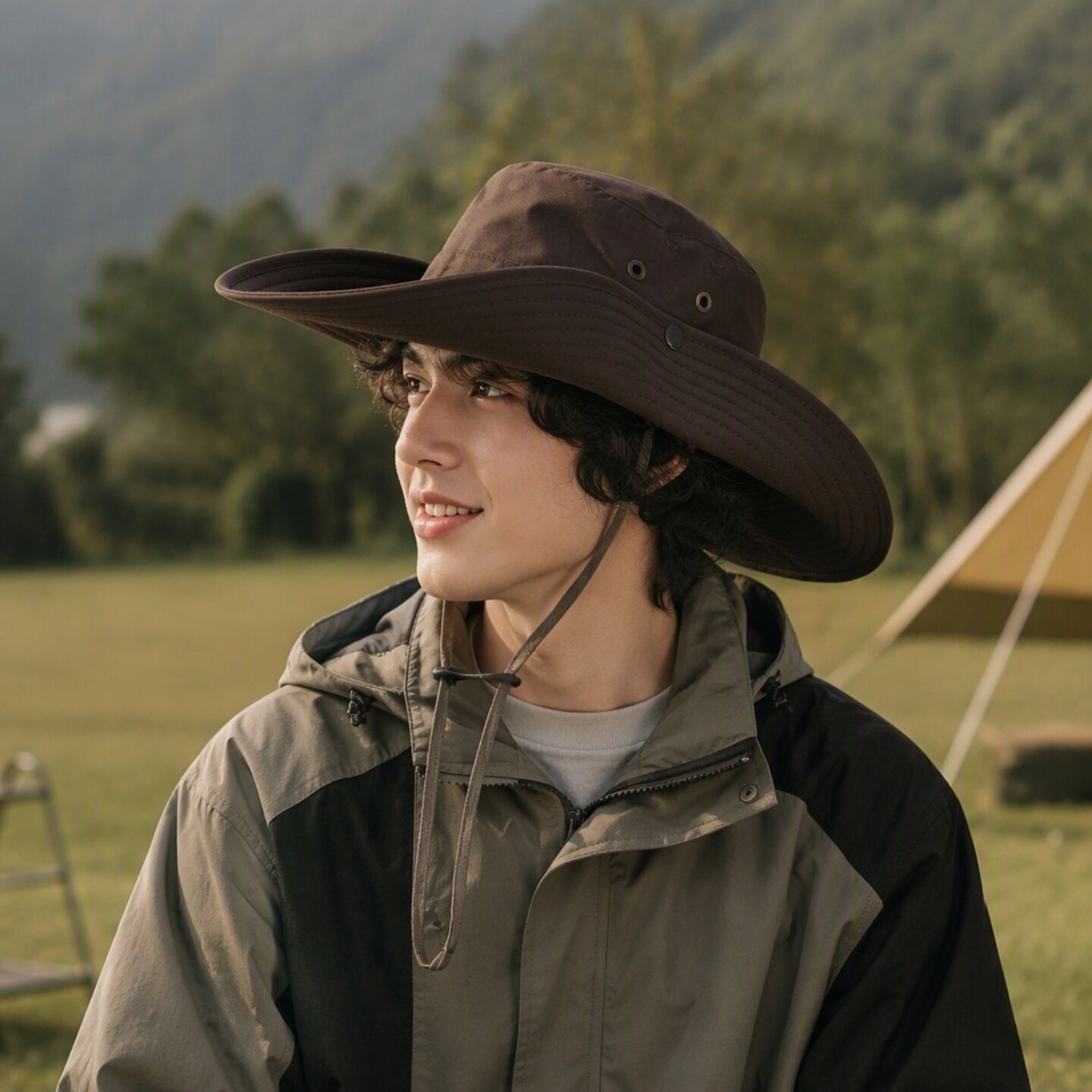 夏季西部牛仔大檐防晒渔夫帽