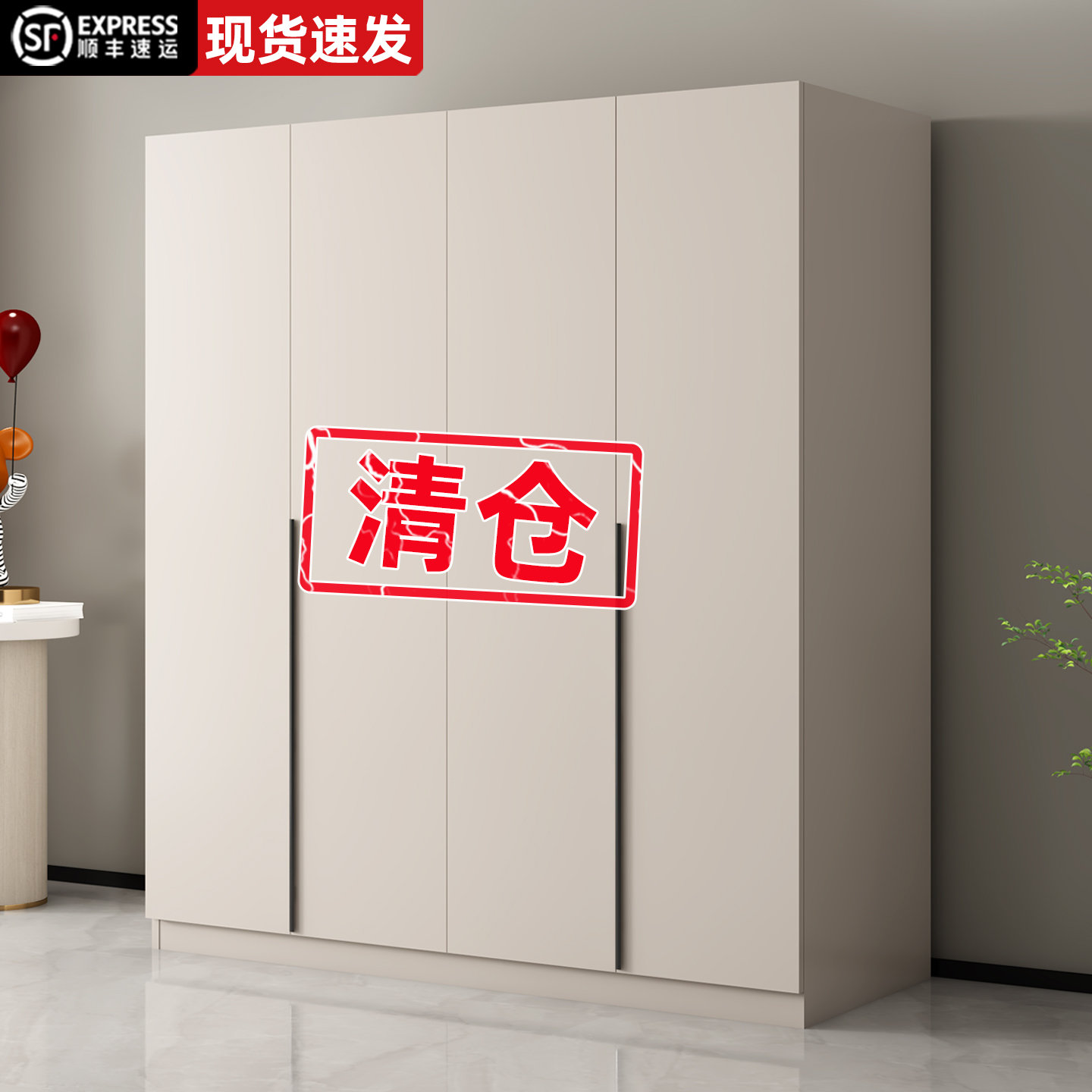 衣柜卧室家用组装储物柜2025新款小户型出租房用简易儿童实木衣橱