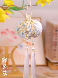 国风礼物手绣12花神香包香囊荷包空香袋古风汉服配饰车挂安神助眠