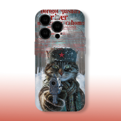 适用于创意红星特工猫咪手机壳手机壳适用于苹果17OPPOvivo小米17一加13苹果16promax荣耀华为vivo红米oppo